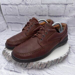 ECCO Seawalker Brown Leather Comfort Walking Shoes Mens Size EU 44 US 10-10.5